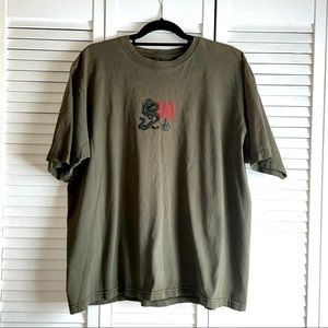 Sonoma green short sleeve tee with dragon picture
